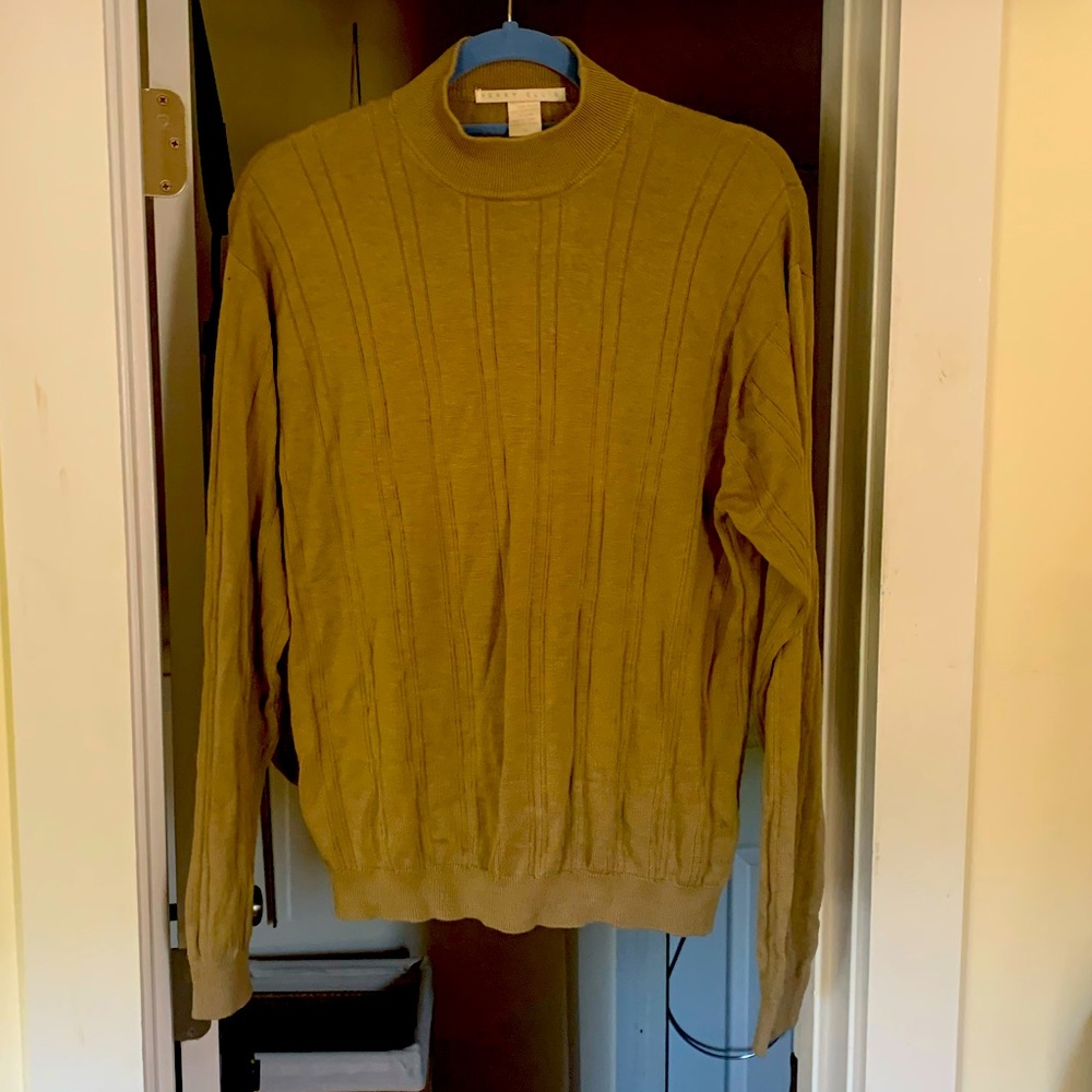 Perry Ellis silk mock turtleneck